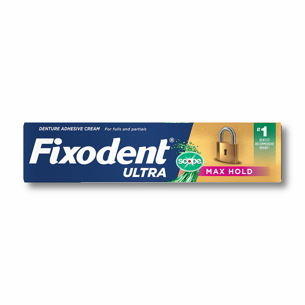 Fixodent Ultra with Scope Flavor Denture Adhesive, 1.8 Oz